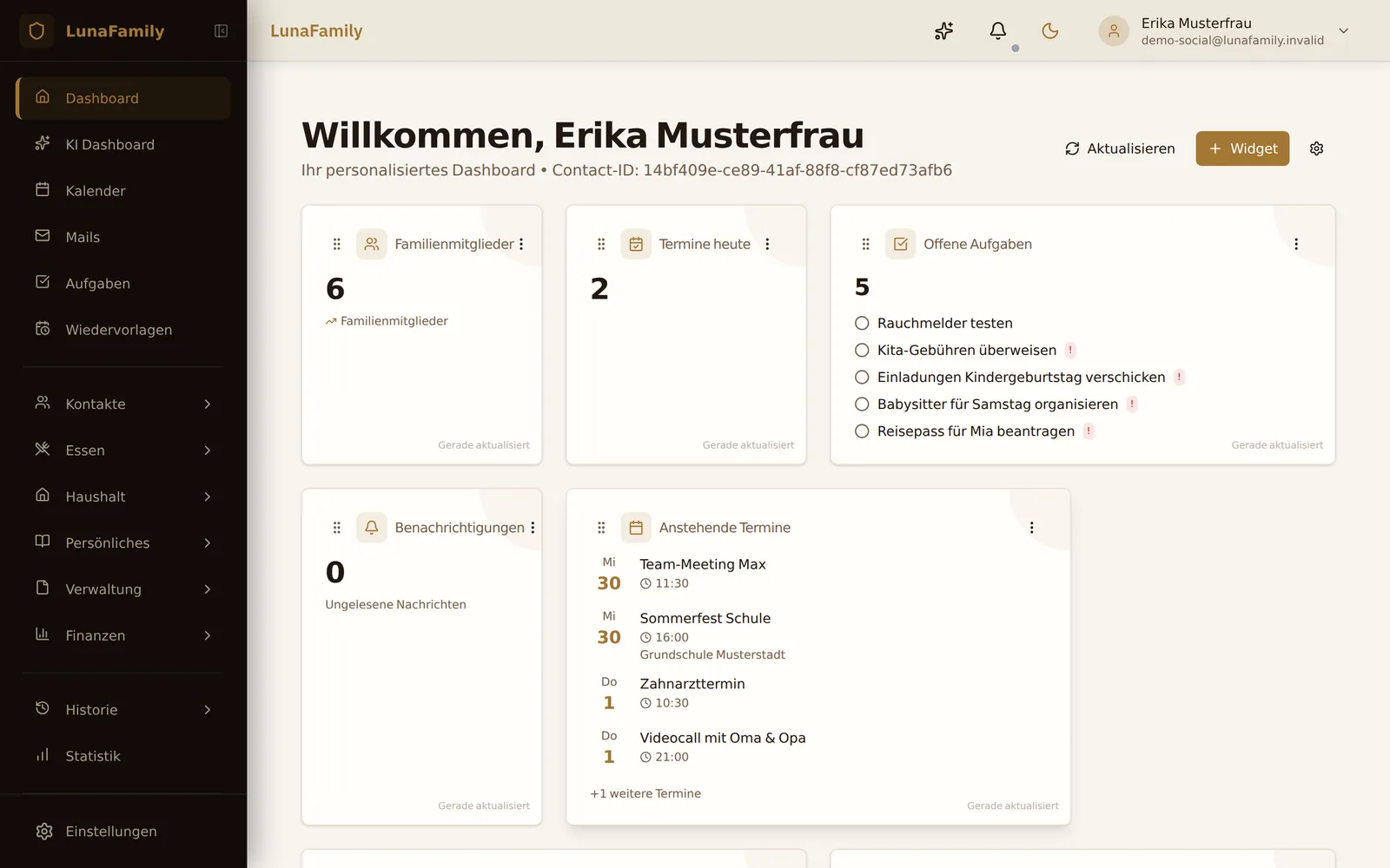 Das Familien-Dashboard: Termine, Aufgaben und Neuigkeiten auf einen Blick